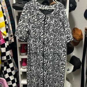 Zebra Print Women's Dress/Muu